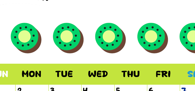 2026年3月カレンダーは縦型日曜始まりで季節感あふれる果物のカラフルなイラストがかわいい：無料(2026-01360310)