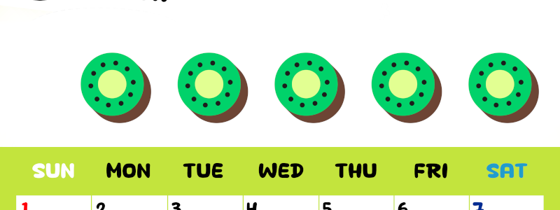 2026年3月カレンダーは縦型日曜始まりで季節感あふれる果物のカラフルなイラストがかわいい：無料(2026-01360310)