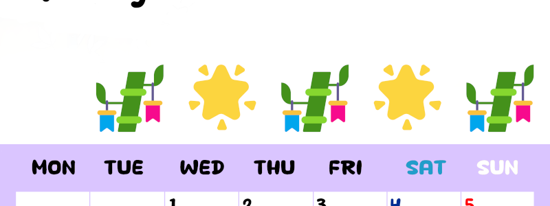 2026年7月カレンダーは縦型月曜始まり でベージュの花がおしゃれ：無料(2026-01380711)