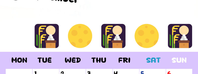 2026年9月カレンダーは縦型月曜始まりで季節の行事の絵文字イラストがかわいい♪ダウンロードは無料♪(2026-01380911)