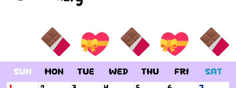 2026年2月カレンダーは縦型日曜始まりで季節の行事の絵文字イラストがかわいい♪ダウンロードは無料♪(2026-01380210)