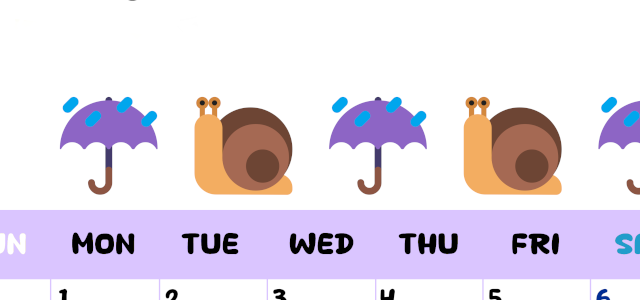 2026年6月カレンダーは縦型日曜始まりで季節の行事の絵文字イラストがかわいい♪ダウンロードは無料♪(2026-01380610)