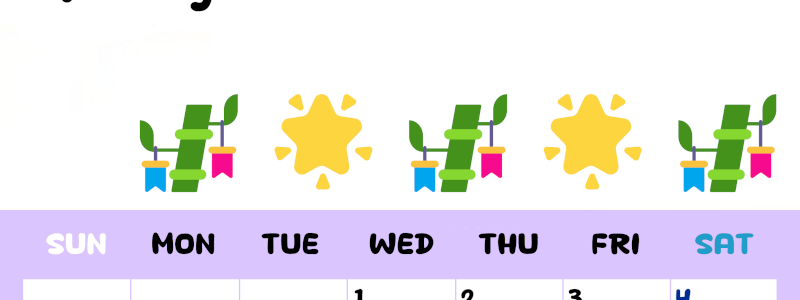 2026年7月カレンダーは縦型日曜始まり でベージュの花がおしゃれ：無料(2026-01380710)