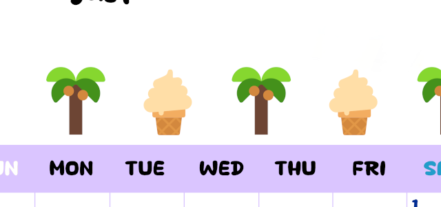 2026年8月カレンダーは縦型日曜始まりで季節の行事の絵文字イラストがかわいい♪ダウンロードは無料♪(2026-01380810)