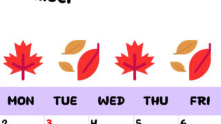 2026年11月カレンダーは縦型日曜始まりで季節の行事の絵文字イラストがかわいい♪ダウンロードは無料♪(2026-01381110)