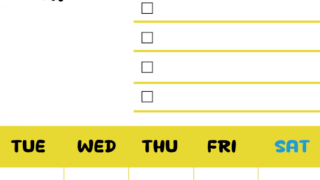 2026年3月カレンダーは縦型月曜始まり♪黄色がメインカラーで継続して使いやすいToDoリストつき♪(2026-01400311)