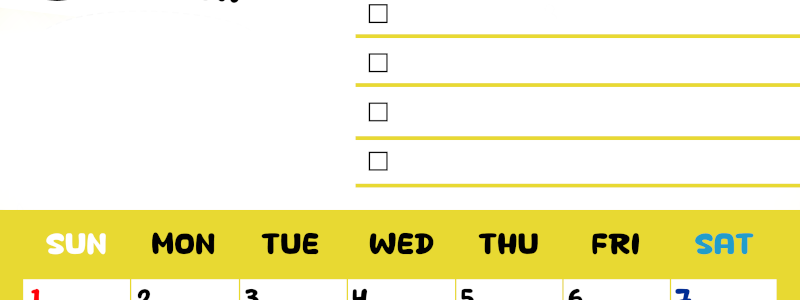 2026年3月カレンダーは縦型日曜始まり♪黄色がメインカラーで継続して使いやすいToDoリストつき♪(2026-01400310)