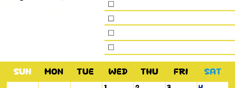 2026年4月カレンダーは縦型日曜始まり♪黄色がメインカラーで継続して使いやすいToDoリストつき♪(2026-01400410)