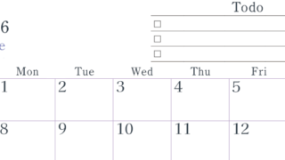2026年6月カレンダーは横型日曜始まりで使い方はシンプルなToDoリストつき♪無料ダウンロード・A4印刷(2026-01440600)