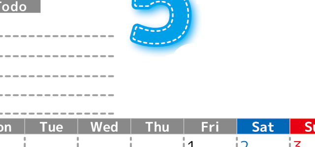 2026年5月カレンダーは縦型月曜始まり♪使い方がシンプルなToDoリストも♪ダウンロード無料(2026-01470511)