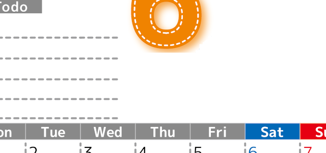 2026年6月カレンダーは縦型月曜始まり♪使い方がシンプルなToDoリストも♪ダウンロード無料(2026-01470611)