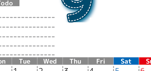 2026年9月カレンダーは縦型月曜始まり♪使い方がシンプルなToDoリストも♪ダウンロード無料(2026-01470911)