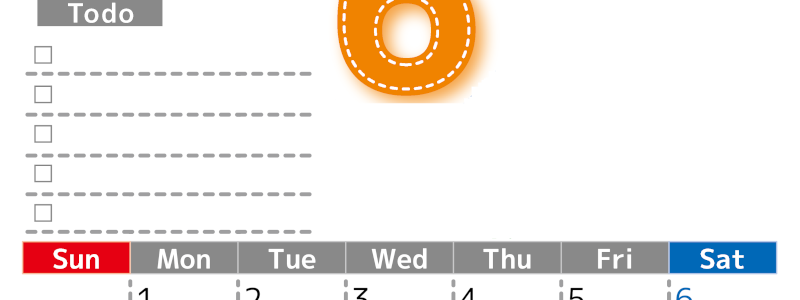 2026年6月カレンダーは縦型日曜始まり♪使い方がシンプルなToDoリストも♪ダウンロード無料(2026-01470610)
