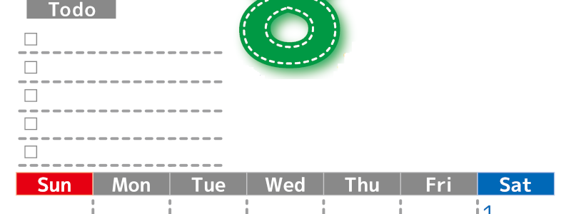 2026年8月カレンダーは縦型日曜始まり♪使い方がシンプルなToDoリストも♪ダウンロード無料(2026-01470810)