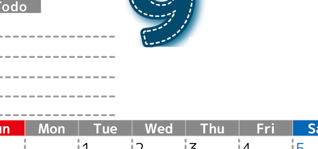 2026年9月カレンダーは縦型日曜始まり♪使い方がシンプルなToDoリストも♪ダウンロード無料(2026-01470910)