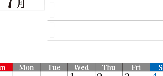 2026年7月カレンダーは縦型日曜始まり でベージュの花がおしゃれ：無料(2026-01490710)