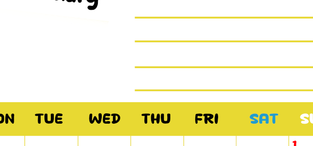 2026年2月カレンダーは縦型月曜始まりで目標管理しやすいし使いやすい♪無料／A4印刷(2026-01520211)