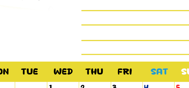 2026年4月カレンダーは縦型月曜始まりで目標管理しやすいし使いやすい♪無料／A4印刷(2026-01520411)