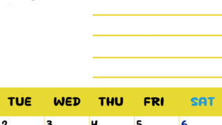 2026年6月カレンダーは縦型月曜始まりで目標管理しやすいし使いやすい♪無料／A4印刷(2026-01520611)
