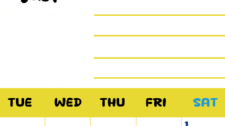2026年8月カレンダーは縦型月曜始まりで目標管理しやすいし使いやすい♪無料／A4印刷(2026-01520811)