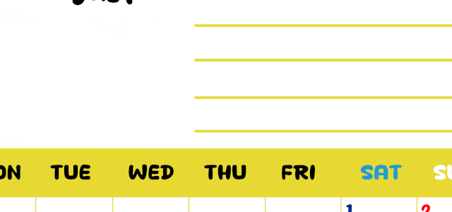 2026年8月カレンダーは縦型月曜始まりで目標管理しやすいし使いやすい♪無料／A4印刷(2026-01520811)