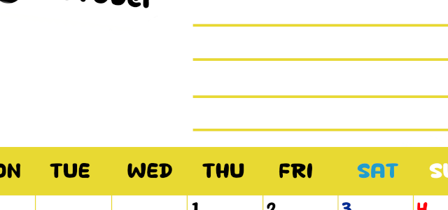 2026年10月カレンダーは縦型月曜始まりで目標管理しやすいし使いやすい♪無料／A4印刷(2026-01521011)