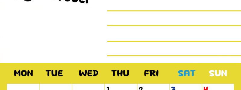 2026年10月カレンダーは縦型月曜始まりで目標管理しやすいし使いやすい♪無料／A4印刷(2026-01521011)