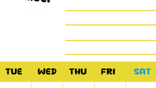 2026年11月カレンダーは縦型月曜始まりで目標管理しやすいし使いやすい♪無料／A4印刷(2026-01521111)