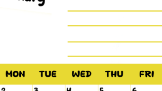2026年2月カレンダーは縦型日曜始まりで目標管理しやすいし使いやすい♪無料／A4印刷(2026-01520210)