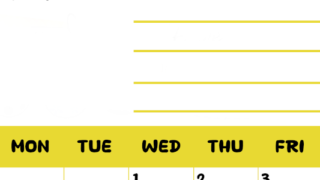 2026年4月カレンダーは縦型日曜始まりで目標管理しやすいし使いやすい♪無料／A4印刷(2026-01520410)