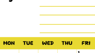 2026年5月カレンダーは縦型日曜始まりで目標管理しやすいし使いやすい♪無料／A4印刷(2026-01520510)