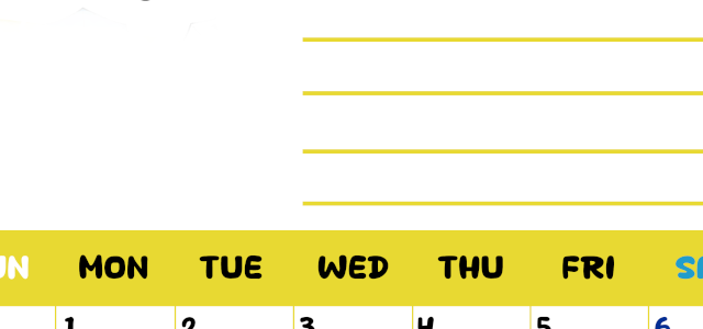 2026年6月カレンダーは縦型日曜始まりで目標管理しやすいし使いやすい♪無料／A4印刷(2026-01520610)