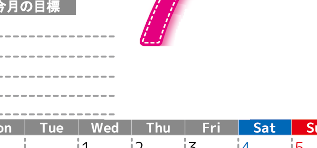 2026年7月カレンダーは縦型月曜始まり でベージュの花がおしゃれ：無料(2026-01590711)