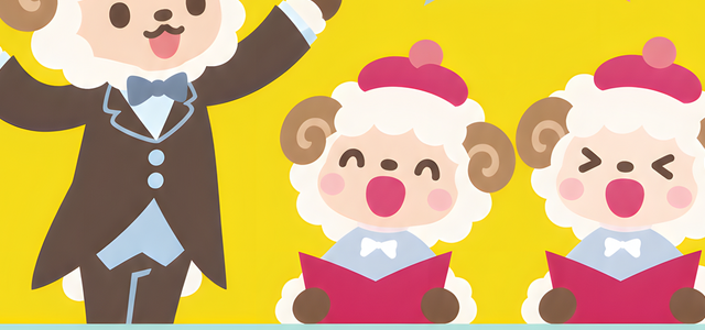 音楽をテーマにしたかわいい2027年のイラストテンプレートで未年の年賀状を送ろう