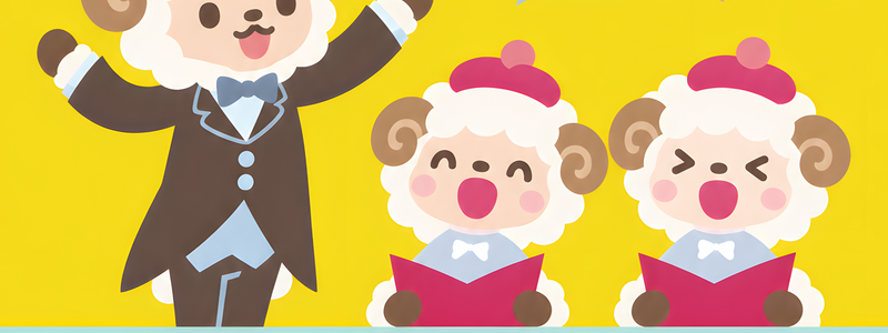 音楽をテーマにしたかわいい2027年のイラストテンプレートで未年の年賀状を送ろう