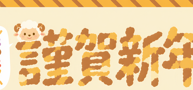 イラストテンプレート！令和9年の和風デザイン年賀状！干支の羊が可愛い！横書きの謹賀新年の文字有！